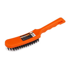 Щітка для металу пласт ручка 6 ти рядна 27-007