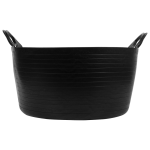 Корзина чорна пласт 26л з ручками прорезин. 1500099