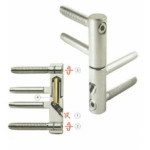 Петля дверна ввертна без ковпачка