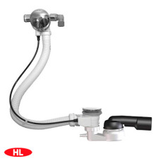 Сифон ванна напівавтомат перелив Optimum-27433 24015