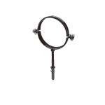 Хомут для водозлив труби коричневий д100 Україна