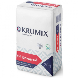 Штукатурка гіпсова КМ Universal (Ротбанд) 30кг KRUMIX 19259