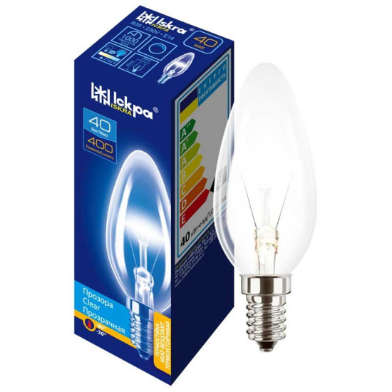 Лампочка 40W E14 свіча Іскра