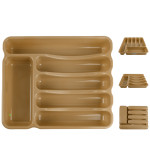 Лоток для ложок в шухл вел. Люкс 37х38см 15272