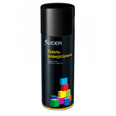 Аерозольна фарба чорна глянцева 400мл 33192 Лідер Україна