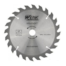 Диск пильний Werk 185х20 24зуб. по дереву 390294