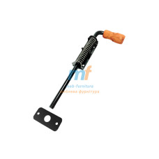 Засов чорний пружина 300 ПВХ ручка 44095 Україна