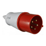 Вилка силова переносна 32А/5 3P+PE+N 87542