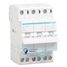 Перемикач ручний вводу (I-0-II) HAGER 3P 40A 87522 Німеччина