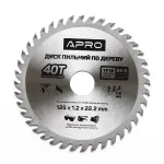 Диск пильний 125х40х22.2 APRO 390177