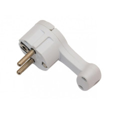 Вилка кутова пласка з/з Luxel 1034 біла 87290