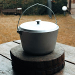 Казан алюмінієвий з кришкою 12л Полімет 152307 Україна