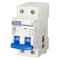 Автоматичний вимикач 2Р 20А АСКО Укрем
