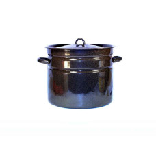 Бак 20л з кришкою емальований