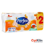 Туалетний папір ПЕРФЕКС 10 рул. 3-шаровий персик 30766