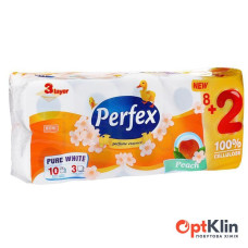 Туалетний папір ПЕРФЕКС 10 рул. 3-шаровий персик 30766
