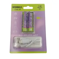 Батарейки акумуляторні Li-ion WRB-AA600 1480mah 2шт 68731