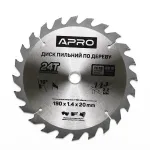 Диск пильний 190х24х20 APRO 390295