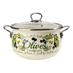 Каструля емаль 4л Оливка 152297