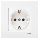 Розетка врізна одинарна б/з Viko Karre 87047