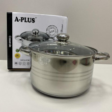 Каструля нерж А+2169 6,5л 152055