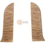 Заглушка до плінтуса з коробом права дуб ровена