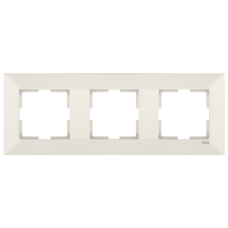 Рамка під вимикач потрійна Viko Мерідіан горизонт