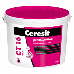 Фарба грунт CT-16 (10л) Ґрунтувальна фарба адгезійна Ceresit CT 16 QUARTZCONTACT 3300146 15кг(р)