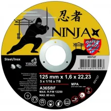 Диск відрізний 125х1,6мм Ninja по металу/нерж 39191