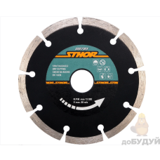 Диск алмазний 125мм Sthor сегментний по камені, бетоні, кераміці 10747 Польща