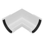 Кут ринви внутр 90* 130мм білий 29030 Rainway Україна