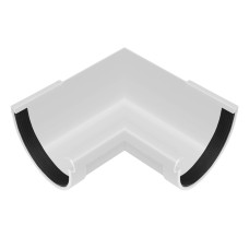 Кут ринви внутр 90* 130мм білий 29030 Rainway Україна