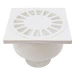 Трап каналізаціний д110х180гр 150х150мм пласт 10692