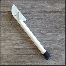 Ніжка дверна відкидна 25-300 біла-чорна 47046