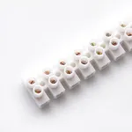 Клемник білий 6мм 6А Apro 87110