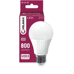 Лед-лампа Velmax 8W Е27 4100К 21-12-58 85096