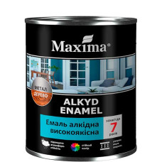 Емаль алкідна високоякісна вишнева Maxima 0.7 кг 33856 Україна