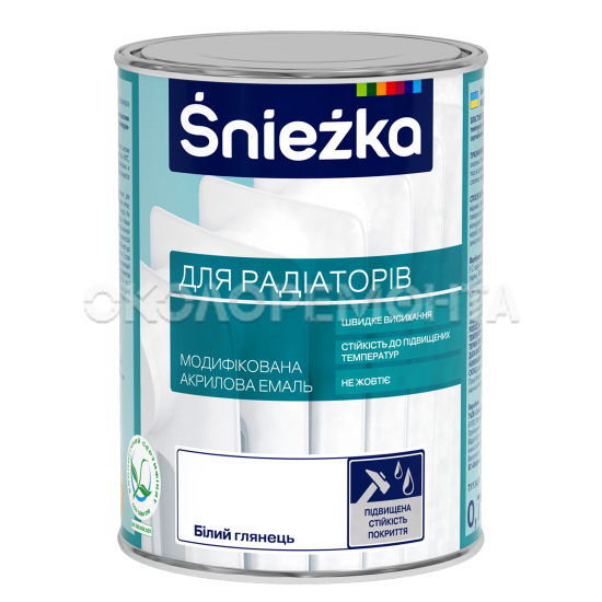 Емаль для радіаторів 33179 Снєжка Україна 0,75л(р)