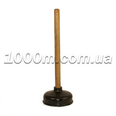 Вантуз з дерев ручкою великий 15827