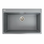 Мойка врізна гранітна №7850W подвійна 780х500 (Сіра) 10146