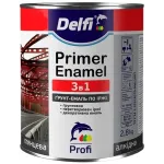 Грунт-емаль по іржі 3в1 графіт мат. Delfi 0,9кг. 33947