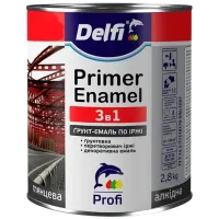 Грунт-емаль по іржі 3в1 графіт мат. Delfi 0,9кг. 33947