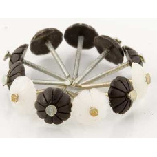 Цвяхи для обивки дверей із шапкою 50г пласт білі 11028