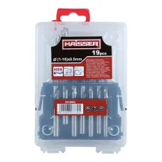 Набір свердл по металу HSS Haizer19шт. д1-10 390080