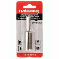 Коронка алмазна по керамограніту 16мм Haisser 390683