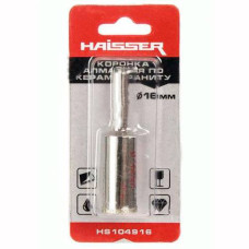 Коронка алмазна по керамограніту 16мм Haisser 390683
