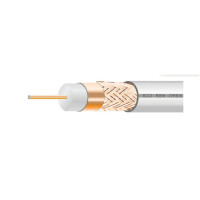 ТВ кабель білий Dialan 75 Om RG6U 1м/п  53-45-54