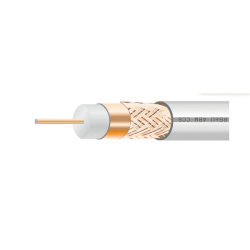 ТВ кабель білий Dialan 75 Om RG6U 1м/п  53-45-54