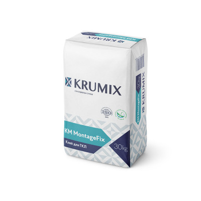 Клей гіпсокартон 30кг KRUMIX MontageFix 19410