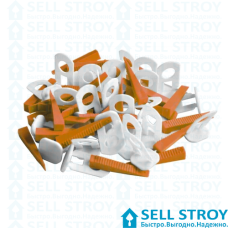 Кліпси для вирівнювання плитки Фаворіт 1,3мм 30шт 11-029